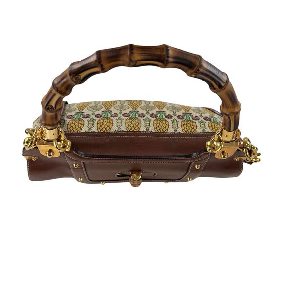 Gucci Bamboo Magnolia Handbag - Picture 6 of 16